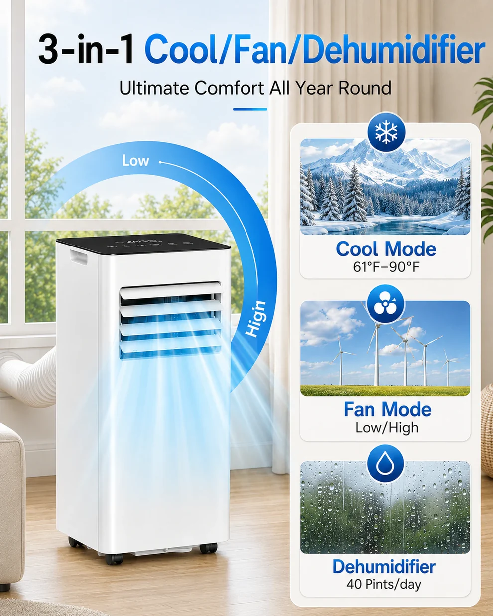 Japanese High Powered Smart Portable Air Conditioner