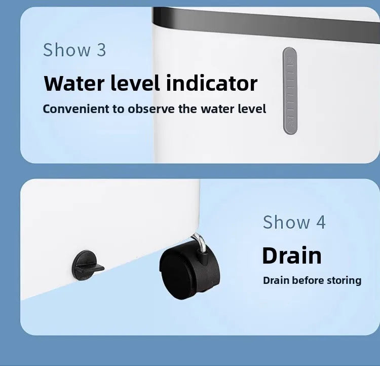 Portable Water-Based Air Cooler – Quiet Cooling with Large Water Tank & Timer