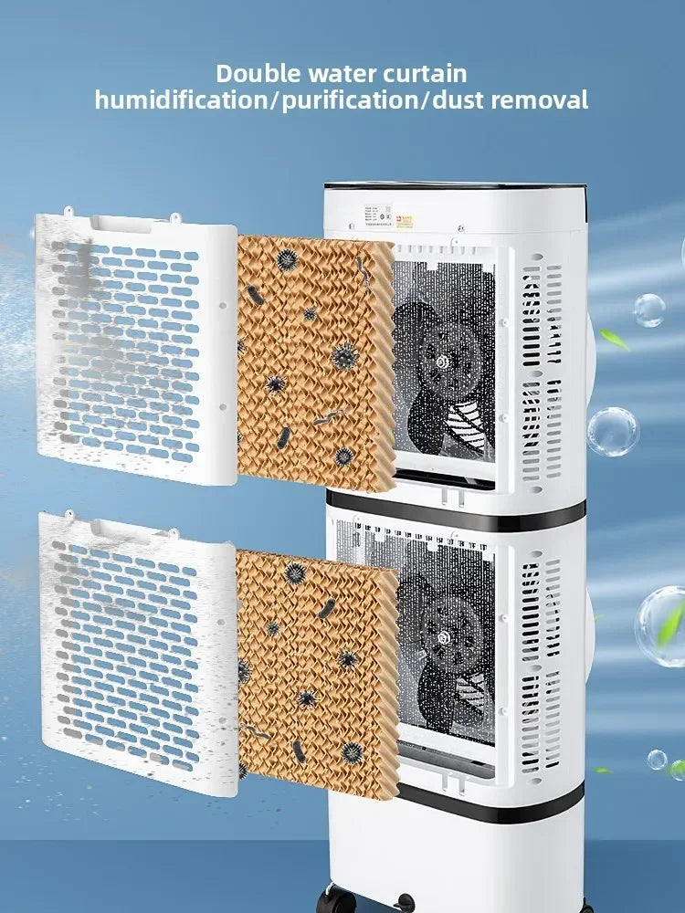 Portable Water-Based Air Cooler – Quiet Cooling with Large Water Tank & Timer