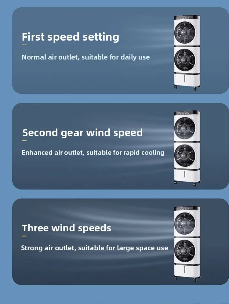 Portable Water-Based Air Cooler – Quiet Cooling with Large Water Tank & Timer