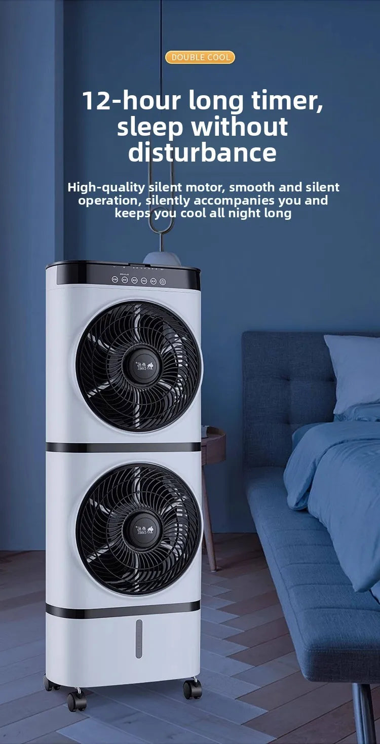Portable Water-Based Air Cooler – Quiet Cooling with Large Water Tank & Timer