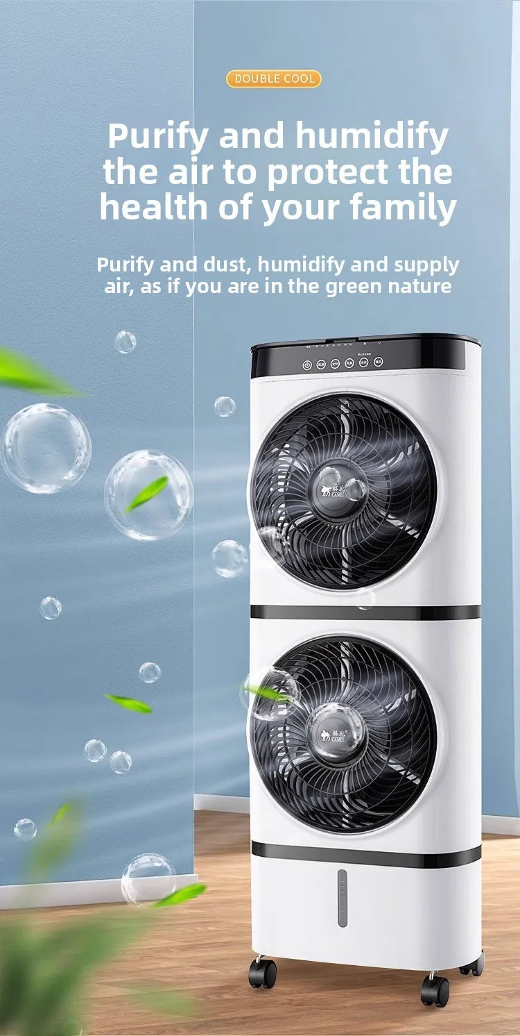 Portable Water-Based Air Cooler – Quiet Cooling with Large Water Tank & Timer